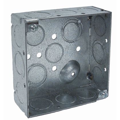 4 inch square metal boxes|4 sq outlet box.